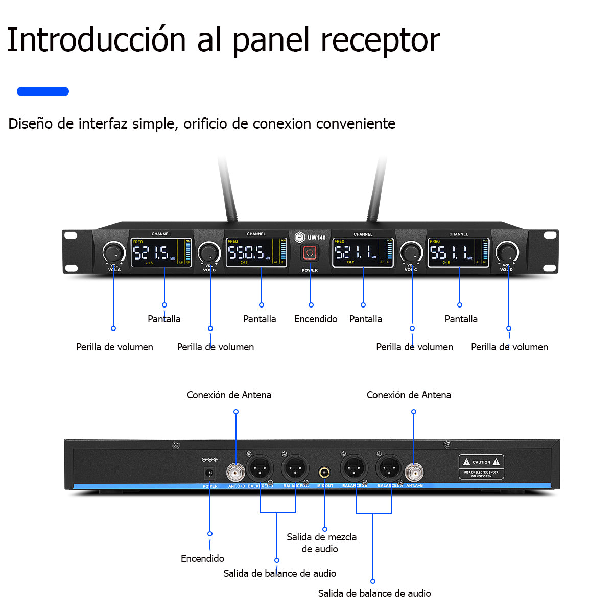 Winmix Uw140 Plus Uhf Microfonos Inalambrico Diadema+solapa