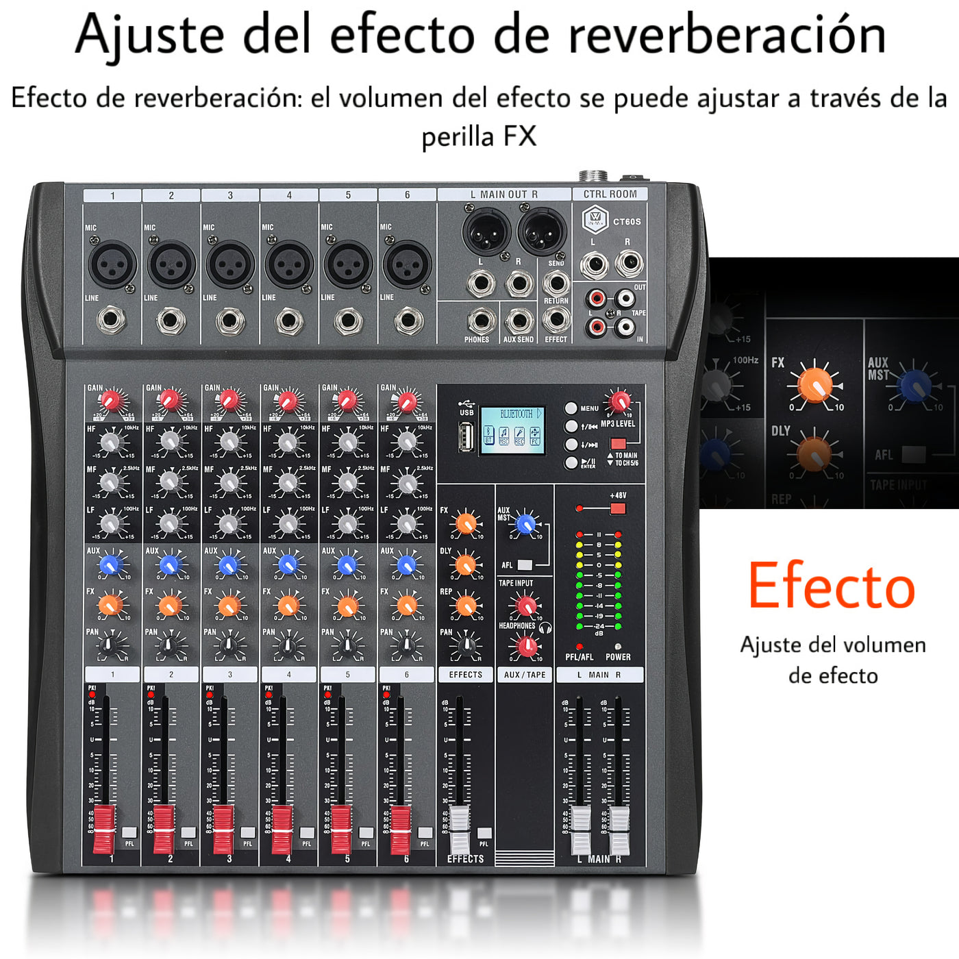 Winmix Mezcladora Mixer De 12 Canales 16 Efectos Ct120s